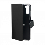 Samsung Galaxy S21 Ultra kaitse&uuml;mbris kaarditaskutega k&uuml;ljele avanev must