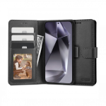 Kaitse&uuml;mbris kaanega Wallet, Samsung Galaxy S24+, must, Tech-Protect