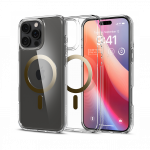 Kaitse&uuml;mbris Ultra Hybrid (MagFit), Apple iPhone 16 Pro Max, l&auml;bipaistev kuldse MagSafe ringiga, Spigen