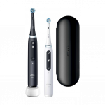Braun ORAL-B elektriliste hambaharjade komplekt IO5 Matte Black and Quite White