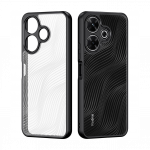 Kaitse&uuml;mbris Aimo, Xiaomi Redmi 13 / Redmi 13 5G / Poco M6 4G, l&auml;bipaistev musta &auml;&auml;rega, Dux Ducis