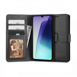 Kaitse&uuml;mbris kaanega Wallet, Xiaomi Redmi 14C / Poco C75, must, Tech-Protect