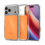 Kaitse&uuml;mbris Ultra Hybrid T (MagFit), Apple iPhone 17 Pro, oranž / l&auml;bipaistev, MagSafe &uuml;hilduv, kaamera nupuga, Spigen