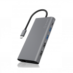 Raidsonic 12-in-1 USB Type-C dock with PD 100W BOX IB-DK4050-CPD 2xUSB 3.0 Type-A, 2xUSB 2.0 Type-A, 1xUSB 3.0 Type-C, 1xLAN RJ45, 2xHDMI, 1xDisplayPort