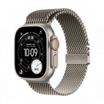 Apple Watch Ultra 3 GPS + Cellular 49mm Natural Titanium Case with Natural Titanium Milanese Loop- Large