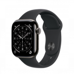 Apple Watch Series 11 GPS + Cellular 42mm Slate Titanium Case with Black Sport Band M/L