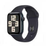 Apple Watch SE 2024 40 mm GPS + Cellular Midnight Alumiinium Case with Midnight Sport Band S/M
