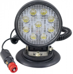 T&Ouml;&Ouml;TULI 9-LED 27W 1450LM. "SPOT" 10-30V IP68 MAGNETALUS. SIG.S&Uuml;&Uuml;TAJA JBM