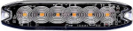 STROBO VILKUR KOLLANE 6-LED 12 / 24V. MADAL 130X30X7MM