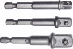 3-OS. TRELLIOTSIKU ADAPTERITE KOMPLEKT 1 / 4". 3 / 8". 1 / 2" TAPP TRIUMF