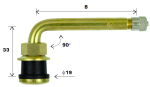 TL-VENTIIL VEOAUTO. V3-21-9 / TR570C. NURK 90. AVA 15.7MM. L=33+51MM