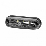 LD370 "GRAPHITE" K&Uuml;LJETULI LED VALGE TUMEDA KLAASIGA 12 / 24V 82X24MM