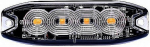 STROBO VILKUR KOLLANE 4-LED 12 / 24V. MADAL 98X30X8MM