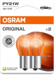 12V BAU15S PIRN 21W PY21W KOLLANE ORIGINAL BLISTER 2TK OSRAM