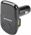 VOLTMEETER + 2XUSB KIIRLAADIJA + FM TRANSMITTER + HANDS FREE 12 / 24V 25W WAYME