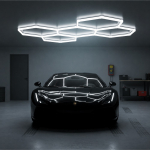 230V LED DETAILING K&Auml;RGVALGUSTI / HEXLINE  / 21600LM / 6500K / IP20. 2008X3000MM KOBI
