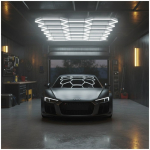230V LED DETAILING K&Auml;RGVALGUSTI / HEXLINE / 51300LM / 4000K / IP20. 3000X5160MM KOBI