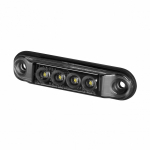 LD2327 "GRAPHITE" K&Uuml;LJETULI LED VALGE TUMEDA KLAASIGA 78X19X11MM 12 / 24V IP68