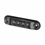 LD2328 "GRAPHITE" K&Uuml;LJETULI LED KOLLANE TUMEDA KLAASIGA 78X19X11MM 12 / 24V IP68