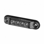 LD2329 "GRAPHITE" K&Uuml;LJETULI LED PUNANE TUMEDA KLAASIGA 78X19X11MM 12 / 24V IP68