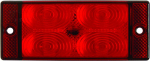 LPD591 LISADPIDURI-UDUTULI LED 107X46MM PUNANE 12 / 24V