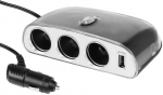 SIGARETIS&Uuml;&Uuml;TAJA HARGMIK 3-NE + USB LAADIJA 1000MA 12 / 24V CARMOTION