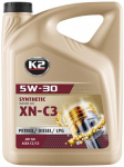 K2 5W30 SYNTHETIC XN C2 / C3. BMW LL-04. MB 229.31. 229.51. DEXOS2. VW 505 01 505 00 5L (T&Auml;ISS&Uuml;NT.)