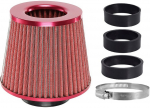 KOONUSFILTER PUNANE 155X130X120MM + ADAPTERID 60 / 63 / 70MM CARMOTION