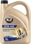 K2 TEXAR 10W40 SEMISYNTHETIC XL SL / CF / CF-4 5L (POOLS&Uuml;NT.)
