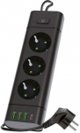 PIKENDUSJUHE 3-PESA+3USB+USB-C 3 M MUST KOBI PRO