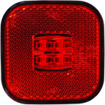 K&Uuml;LJETULI LED PUNANE 62X62MM 12 / 24V 0.5M JUHTMEGA