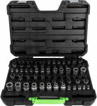77-OS. 1 / 2"+3 / 8"+1 / 4" TORX PADRUNITE+OTSIKUTE KOMPLEKT S2 TERAS JBM