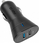 SIGARETIS&Uuml;&Uuml;TAJA PESASSE KIIRLAADIJA 2XUSB 2.4A / MAX12W. 12V JA 24V SBS