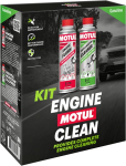 MOTUL ENGINE CLEAN KIT (BENSIIN) 2X300ML