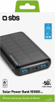 AKUPANK SOLAR 10000MAH 2XUSB-A+ USB-C+MICRO MUST SBS