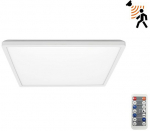 230V LED PLAFOON / VALGUSTI NIVERA ANDUR+ PULT VALGE 12W 3CCT IP54 KOBI