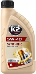 K2 TEXAR 5W40 SYNTHETIC XN A3 / B4 SN / CF 1L (T&Auml;ISS&Uuml;NT.)
