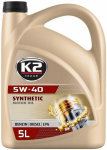 K2 TEXAR 5W40 SYNTHETIC XN A3 / B4 SN / CF 5L (T&Auml;ISS&Uuml;NT.)