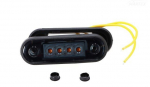 K&Uuml;LJETULI LED KOLLANE TUMEDA KLAASIGA 12 / 24V 84.2X27.7X12X8MM
