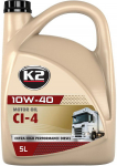K2 10W40 API CI-4 ACEA E7. VDS-3. RLD-2. MB 228.3. MB 229.1 5L