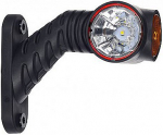 LD2181 SARVTULI LED K&Otilde;VER 45&deg; 125MM VASAK 12 / 24V