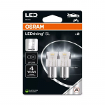 12V BA15S LED PIRN 1.4W P21W VALGE 6000K LEDRIVING SL BLISTER 2TK OSRAM
