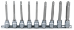 9-OS. AVAGA PIKKADE TORX OTSIKUTE KOMPL. 3 / 8". TH20-TH60 KS TOOLS