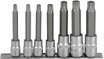 7-OS PIKKADE 12-T&Auml;HIK PADRUNOTSIKUTE KOMPLEKT 3 / 8 JA 1 / 2" (M6-M14) SIINIL JBM