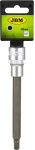 1 / 2" PADRUNOTSIK PIKK KUUSKANT HEX 5MM. 140MM SATIN CR-VAN. RIPUTUSPAKEND JBM