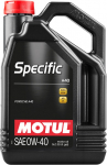 MOTUL SPECIFIC PORSCHE A40 0W40 A3 / B4 5L