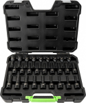 27-OS. PIKKADE L&Ouml;&Ouml;KOTSIKUTE KOMPL. HEX 5-19MM. TORX T25-T80. 12-T&Auml;HIK M5-M18 JBM*