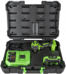 20V AKUL&Ouml;&Ouml;KTRELL / AKUKRUVIKEERAJA KOMPLEKT. HARJAVABA. 230NM. LED. 4.0AH AKU+LAADIJA JBM