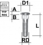 TIKKPOLT TP12X1.50 / 55 / 13 (P67.5. D13) L62 RD13.00 RL9.0