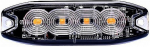 STROBO VILKUR KOLLANE 4-LED 12 / 24V. MADAL 98X30X8MM